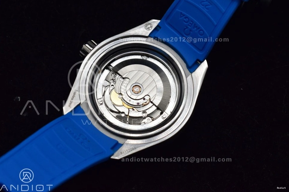 Ultra Blue 1:1 Ceramic 6000M Rubber Black Black SS Seamaster Dial TF Strap Best A2824 Bezel Deep Edition on 1218